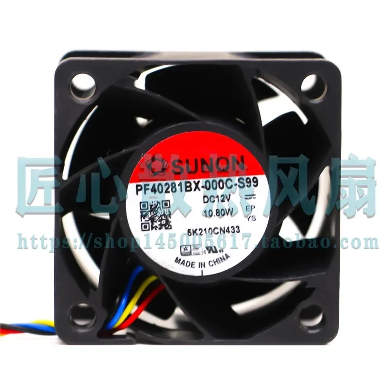 For SUNON PF40281BX-000C-S99 4028 12V 10.8W Built-in Four-Wire PWM Speed Regulating Fan