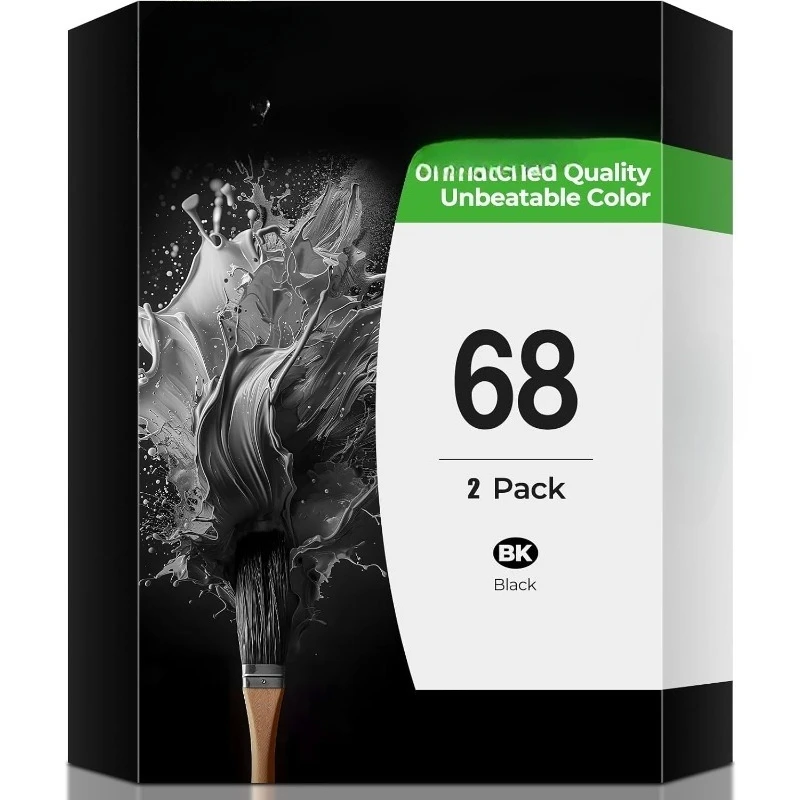 

68 Ink Cartridges for Envy 6555e Envy 6155e Ink Compatible with 68 6555 e 6155 e Ink Cartridges to use with Envy 6555e 6155e 615