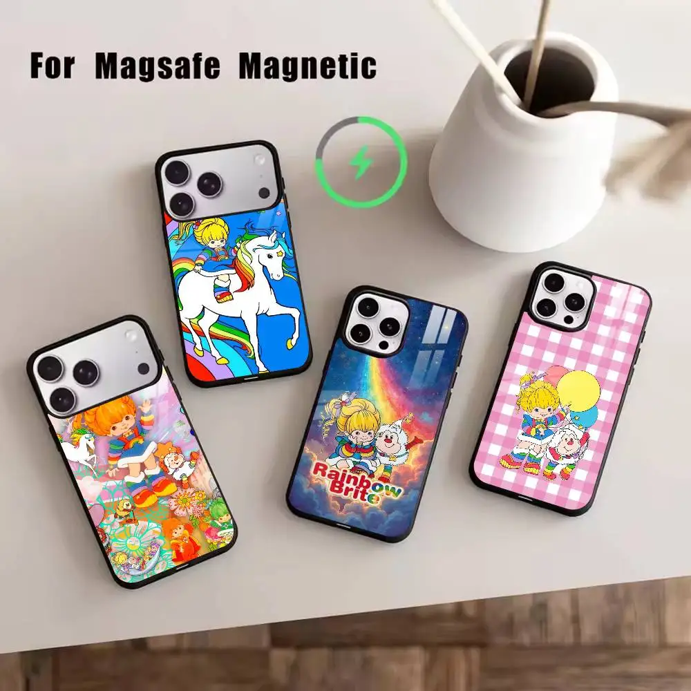 

Color Kids Rainbow Brite Phone Case For iPhone17,16,15,14,13,12,11 Plus,Pro Magnetic with Magsafe Wireless Charging