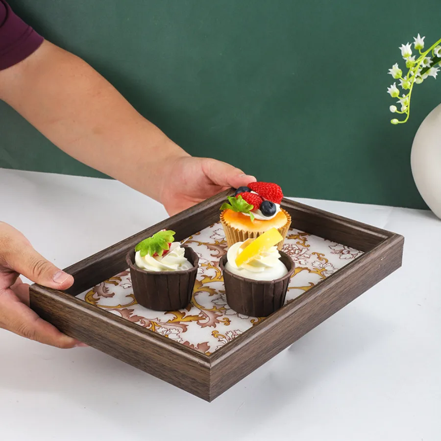 

Chinese Household Tray Durable Sleek Atmosphere Coffee Tray Convenience Special Popular Home Accessories Bandeja XY40TP