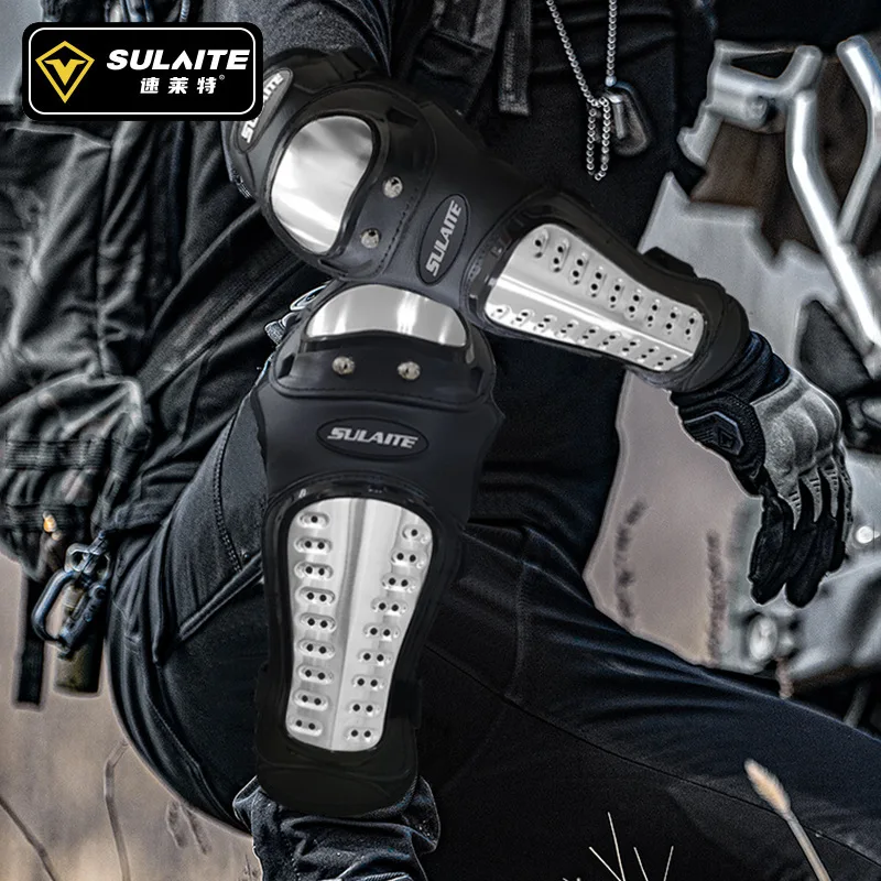 

Защита колена и локтей мотоцикла из нержавеющей стали, защита для езды на мотоцикле по бездорожью, спортивное оборудование на открытом воздухе, четыре сезона