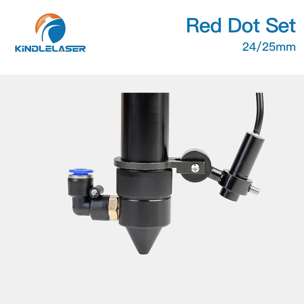 Kindlelaser Diode Module Red Dot Apparaat Positionering Dc 5V Voor Diy Co2 Laser Graveren Snijkop