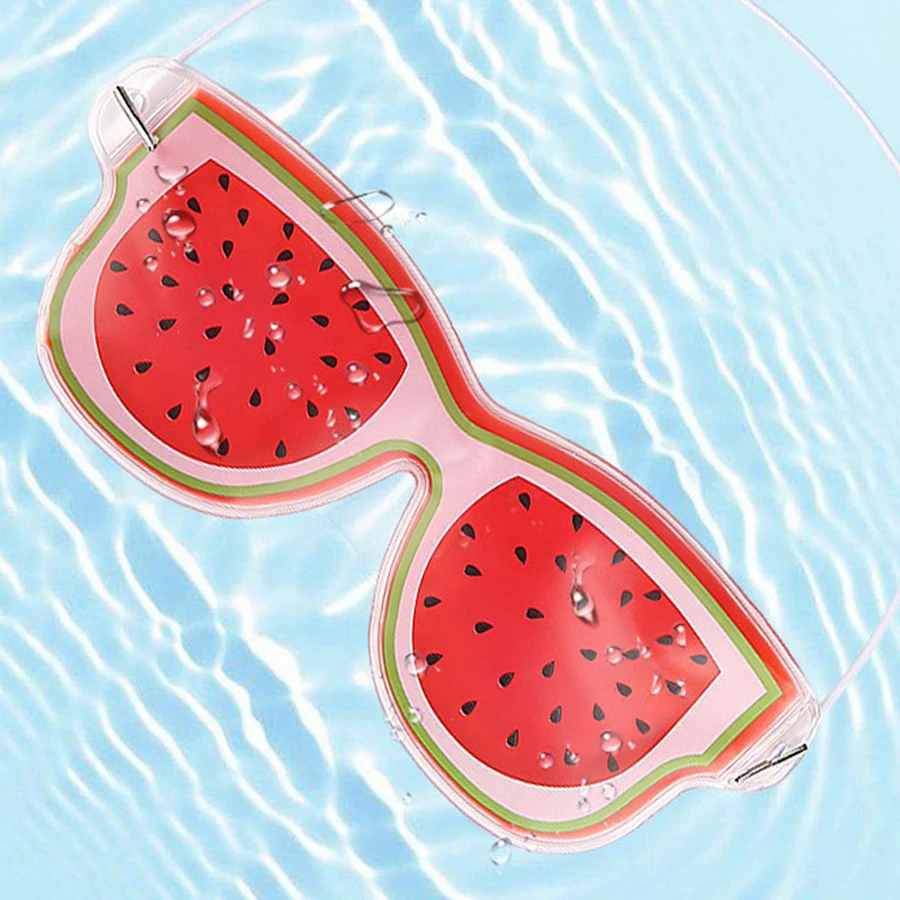 1Pc Summer Cold Fruit Ice Compress Eye Mask Soft Sleeping Gel Eye Patch Reusable Ice Pack For Women