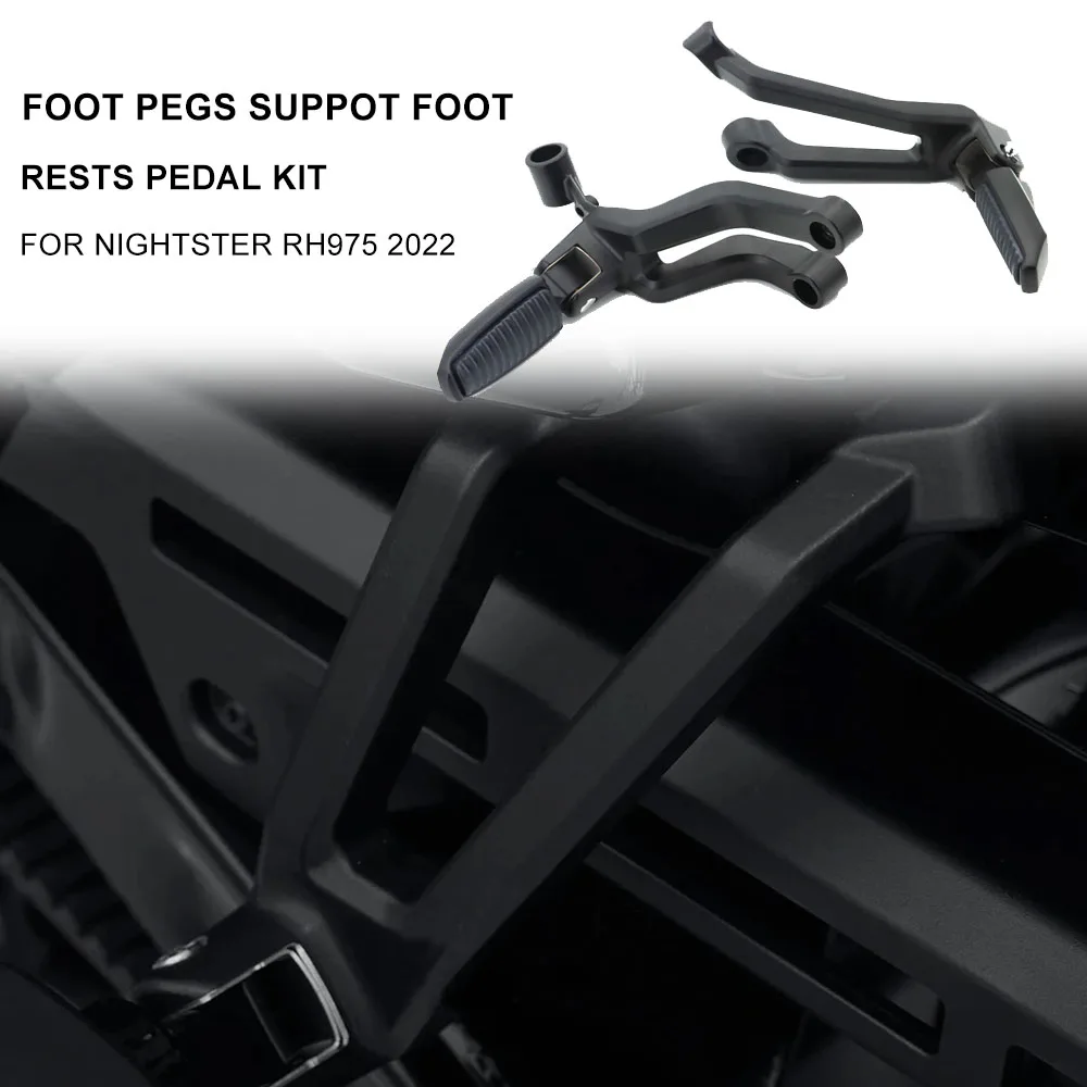 New Motorcycle Passenger Footpeg Foot Pedal Pegs Suppot Foot Rests Kit For Harley Nightster 975 RH 975 Nightster RH975 2022-Up