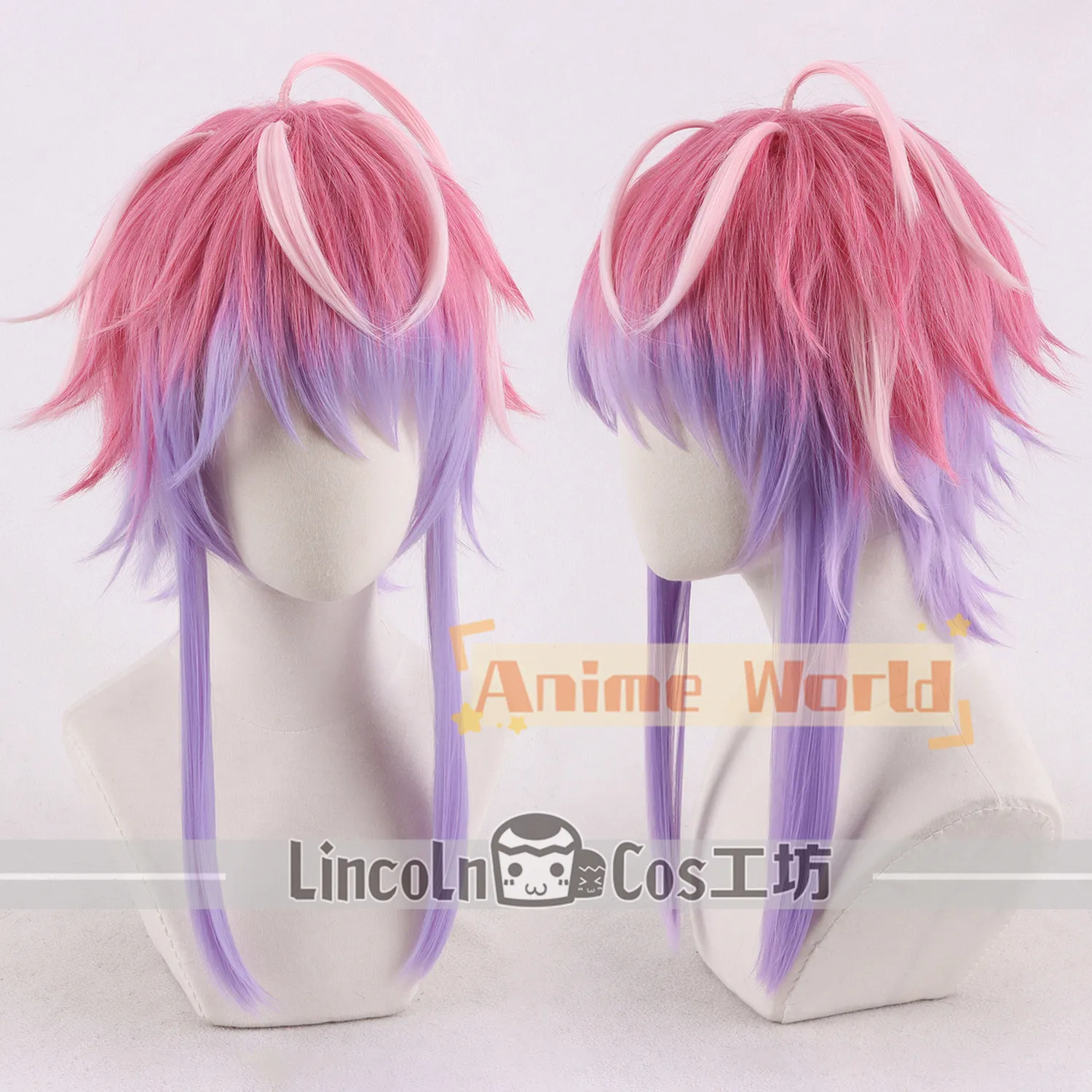 Anime Hypnosis Mic -Division Rap Battle- Ramuda Amemura Cosplay Wig Halloween Carnival Party Props Synthetic Hair + Wig Cap