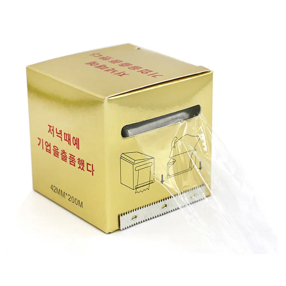 

3 Roll Lip Tattoo Plastic Wrap Clear Film Safe Eco-Friendly Supplies Smooth Close Home Use Embroidery Accessories
