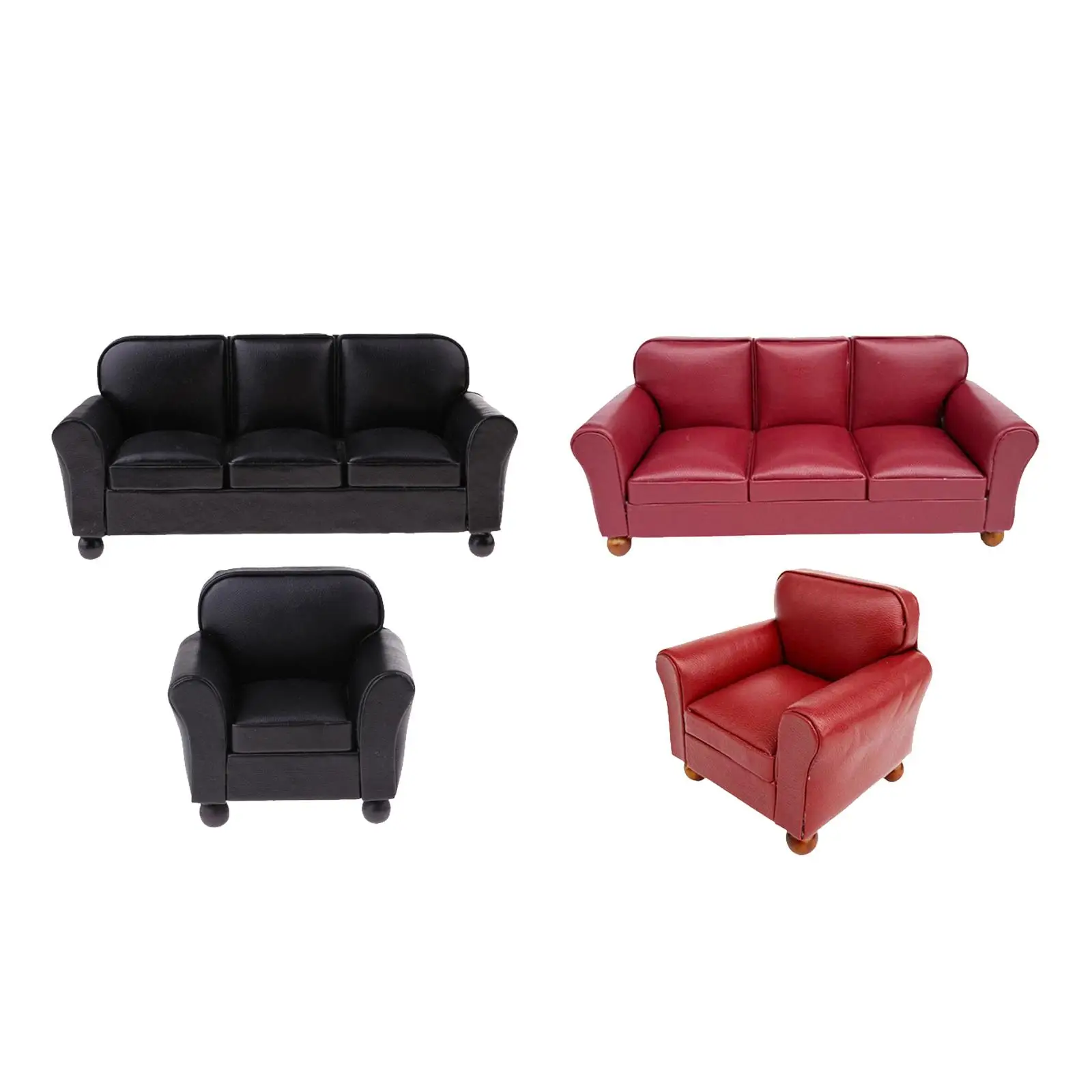 Fournitures de paysages de canapé de maison de poupée 1:12, meubles pour décor de salon et de chambre à coucher