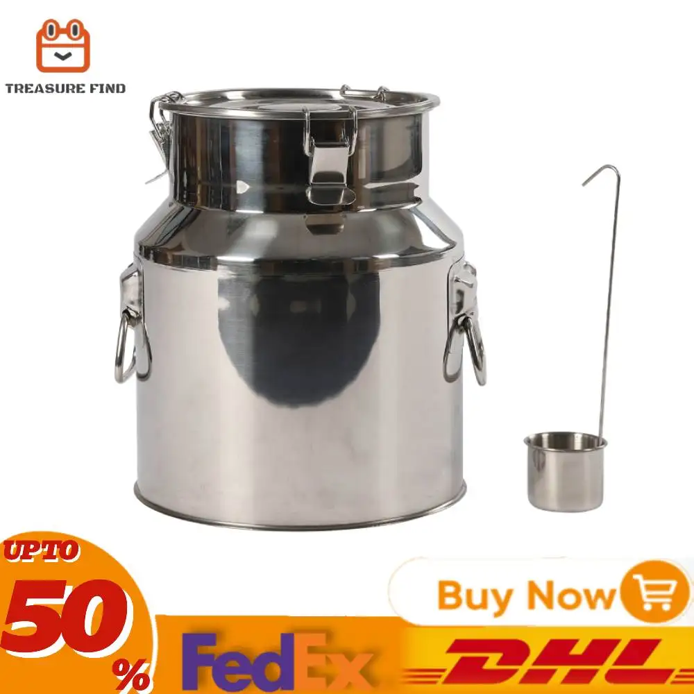 Stainless Steel Barrel Stainless Steel Fermenter Home Brewing Wine Beer Making Drum Storage Oil Rice Water Barrel