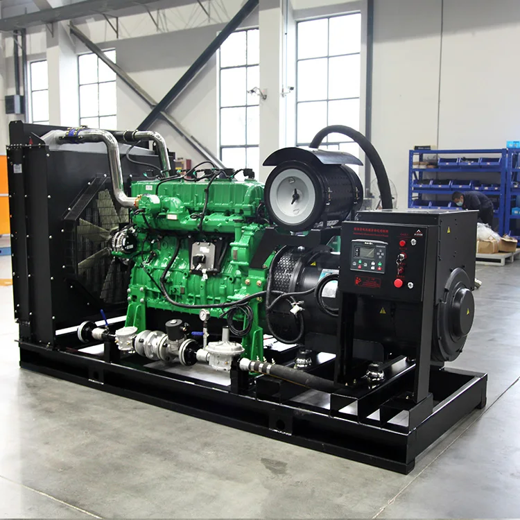 Gas alami kualitas tinggi 20kW 30kW 50kW generator terbuka 4 silinder