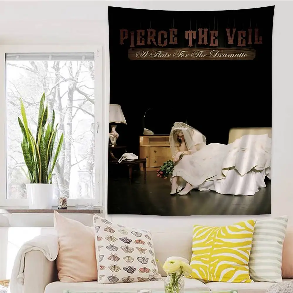 Band Pierce The Veil Band Cartoon Wandteppich Kunst Science-Fiction Zimmer Heimdekoration Wandbehang – Detail 14