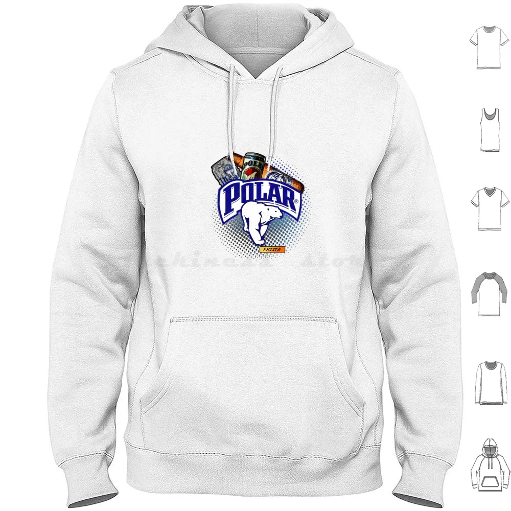 

Polar Beer Vzla Hoodies Long Sleeve Polar Beer Polar Beer Porlarcite Venezuela Pop Pop Art Caracas Polar Bear Vzla