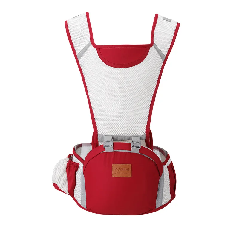 Baby Carrier, Summer Baby Waist Stool Horizontal Hug Type Front and Back Breathable Shoulders for Carrying Baby When Going Out