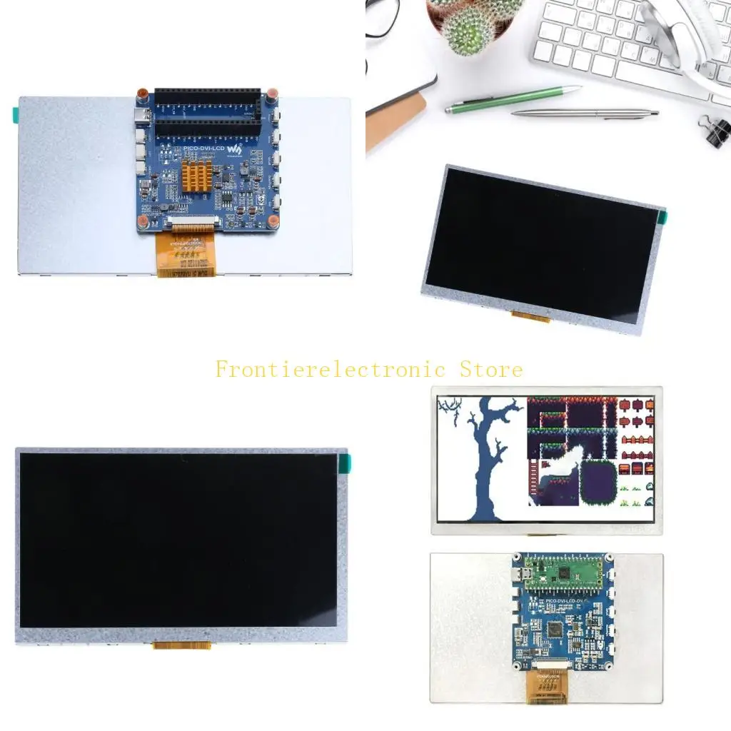 

G8DB 1024×600 Resolution IPS Display Panel for RPiPico 7inch/10.1inch DVI Interfaces LCD Digital Display Screen