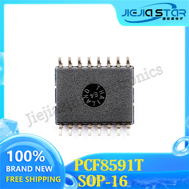 Electronics 2023+ PCF8591 PCF8591T 8-bit Analog-to-Digital/Digital-to-Analog Converter Chip SOP16 SMD 3~10PCS Free Shipping ICs