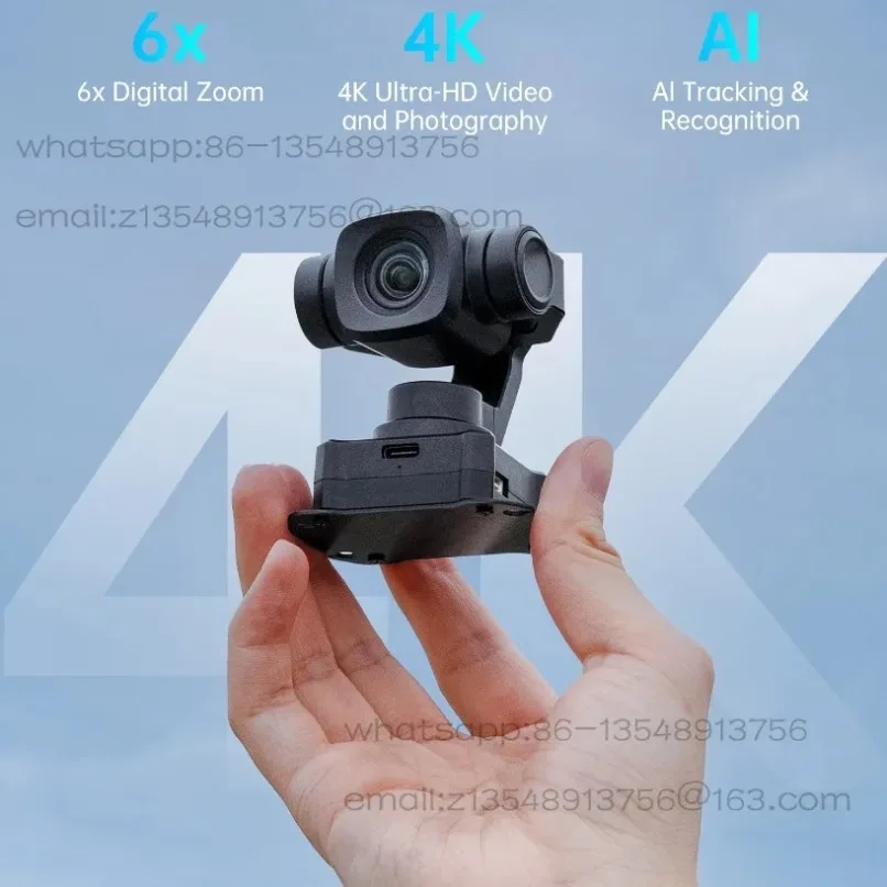 A8mini 4K Gimbal Camera Drone Payload 6X Digital Zoom Starlight Night Vision AI Tracking FPV Pod