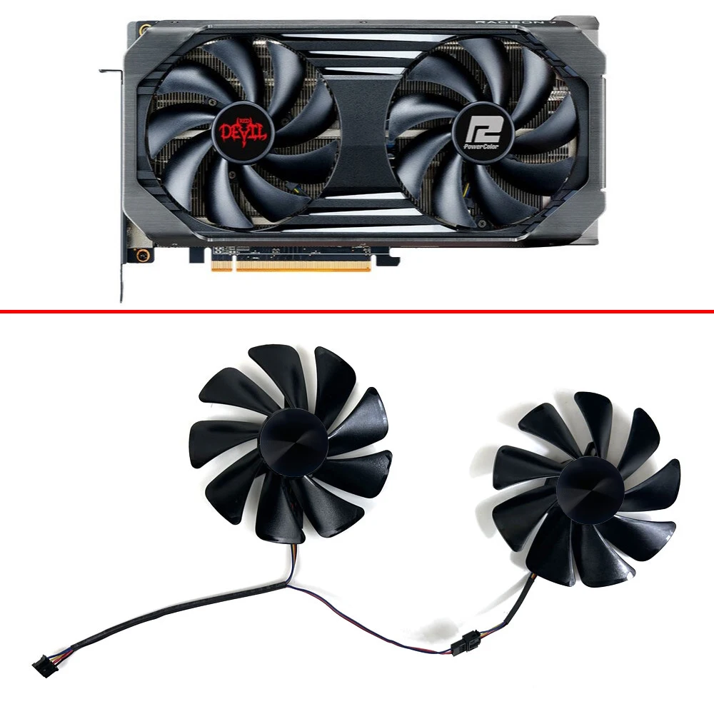 

NEW cooling fan 95mm CF1010U12S RX 6600XT RX 6650XT GPU FAN For PowerColor Red Devil AMD Radeon RX 6600XT、RX 6650XT Video card