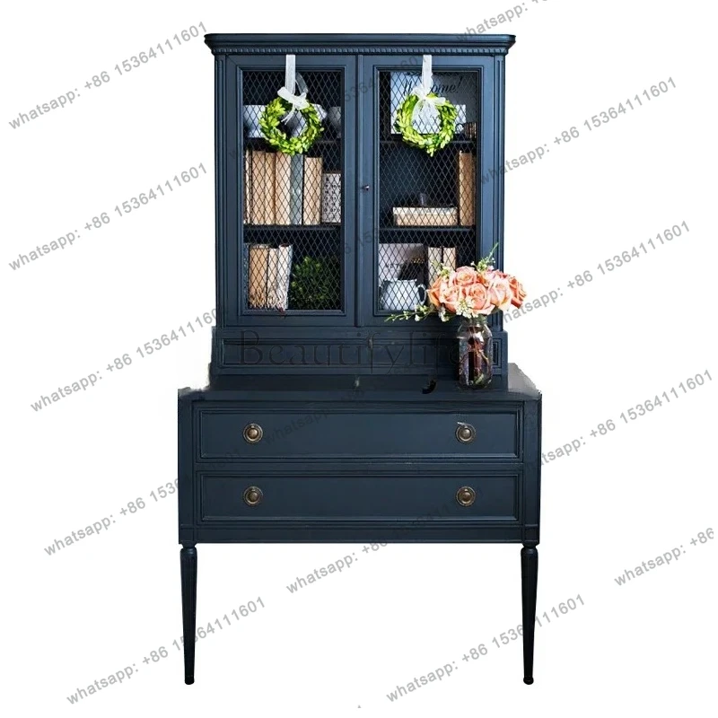 Solid wood locker/multi-functional chest of drawers/neoclassical bookcase bookshelf customization