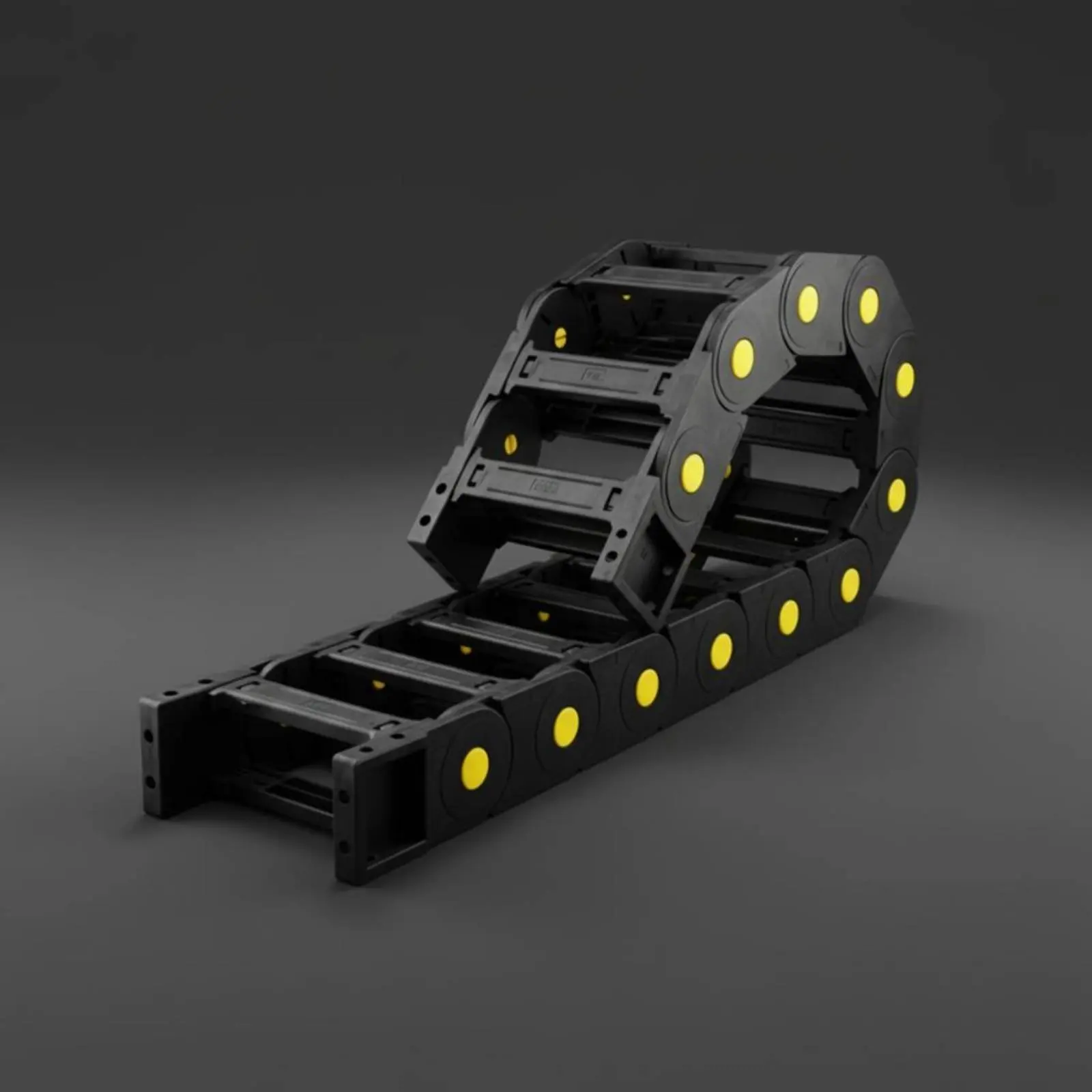 Drag Chain Fully Enclosed CNC Machine Cable Carrier Plastic Wire Carrier Flexible Length Industrial Parts Low Noise