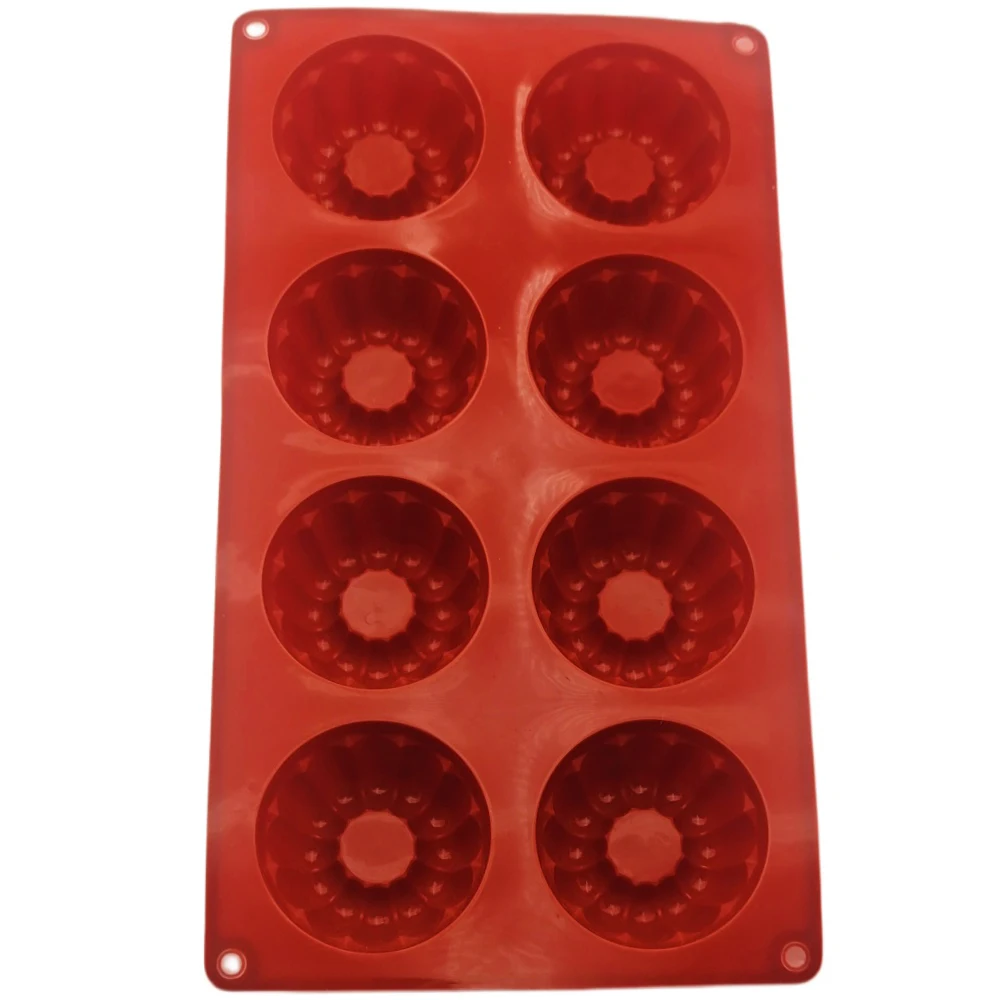 

8 Hole pumpkin Shape Silicone Cake Bread Mold DIY Muffin Cup Rgg Mold Food Grade Silicone Jelly Pudding Mold Kitchen Baking Tool