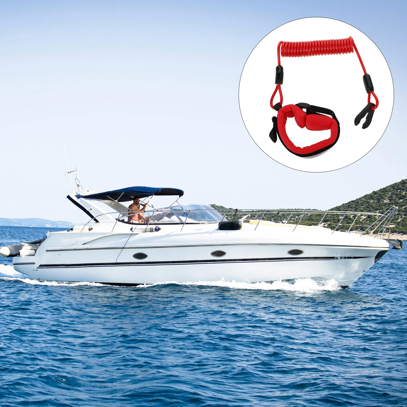 

Motorboat Flameout Rope Exercise Emergency Cord Safety Multifunctional Engine for