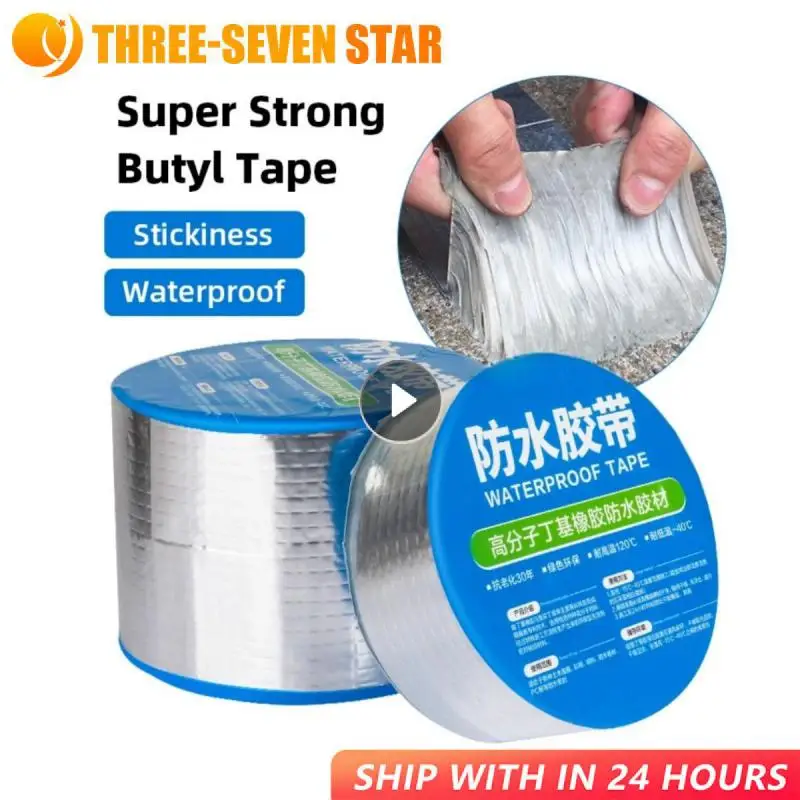 멀티 사이즈 초강력 테이프 두꺼운 알루미늄 호일 부틸 고무 누출 방지 도장 수리, 정원 호스 벽 수영장 지붕 덕트 수리 테이프