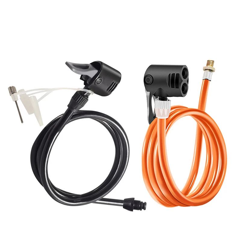 

70/80/120CM Bicycle Hose Air Pump Connector Bike Air Pump Extension Inflation Tube Tire Inflator Nozzles Accessories