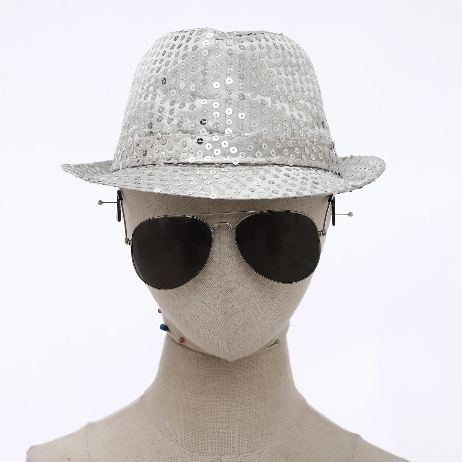 5 قطعة 70s ديسكو ازياء اكسسوارات مجموعة الهيب هوب قبعة ربطة القوس فيونكة النظارات الشمسية التعادل وقفازات لحفلات الهالوين فستان حفلة تنكرية #3