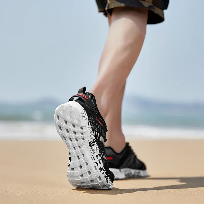 Chaussures d'eau respirantes pour hommes, Trekking, pataugeoire, plage, séchage rapide, chaussures d'extérieur, baskets d'eau, sandales de course