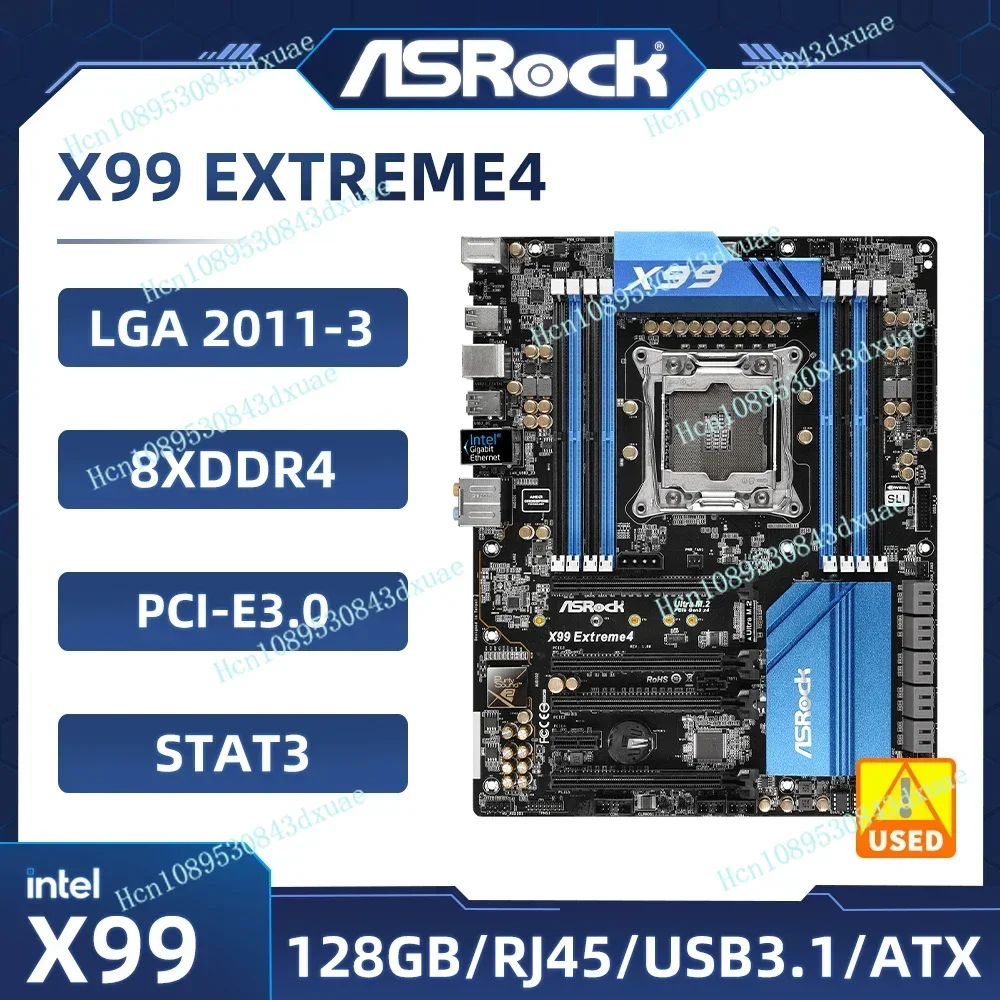 

X99 Motherboard ASRock X99 EXTREME4 Motherboard LGA 2011-3 DDR4 256GB support 2695 2690 2629 2683 i7-6800K cpu Ultra M.2 ATX