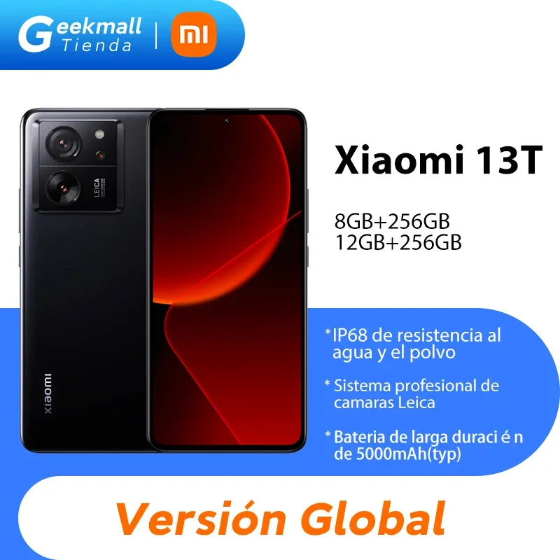 Global Version Xiaomi 13T MTK Dimensity 8200-Ultra IP68 WaterProof 50MP Leica Camera 144Hz AMOLED Displa 67W Fast Charge