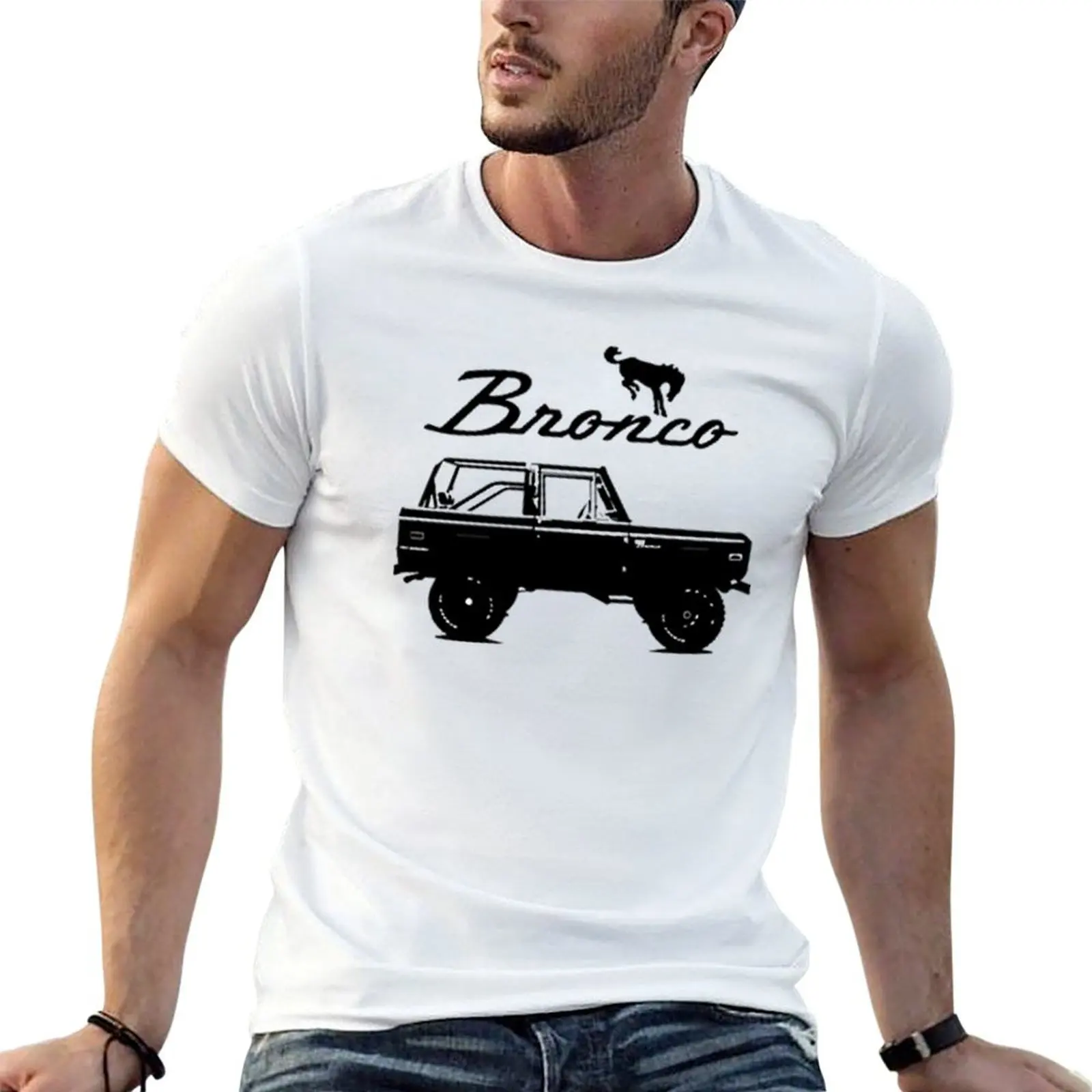 Black shirts shirts T-Shirt Bronco 1968 cotton Bronco man for t mens t graphic funny