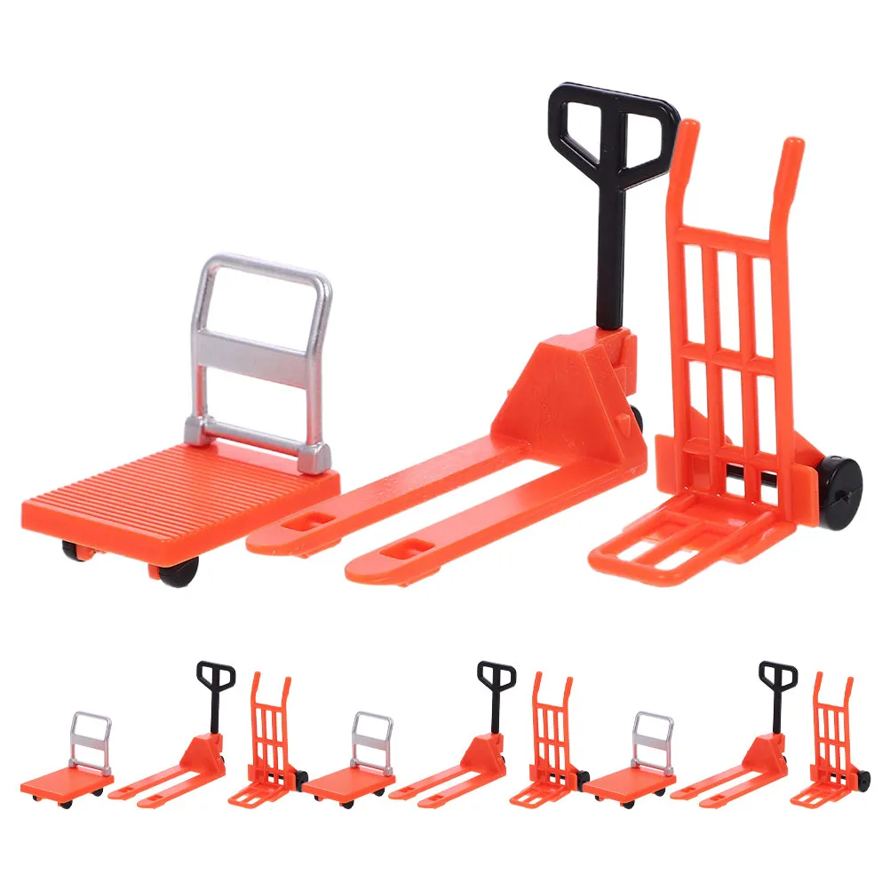 

12Pcs Miniature Traffic Road Educational Set Child Construction Table Play Includes Forklift Mini Car Slot Accessories Traffic