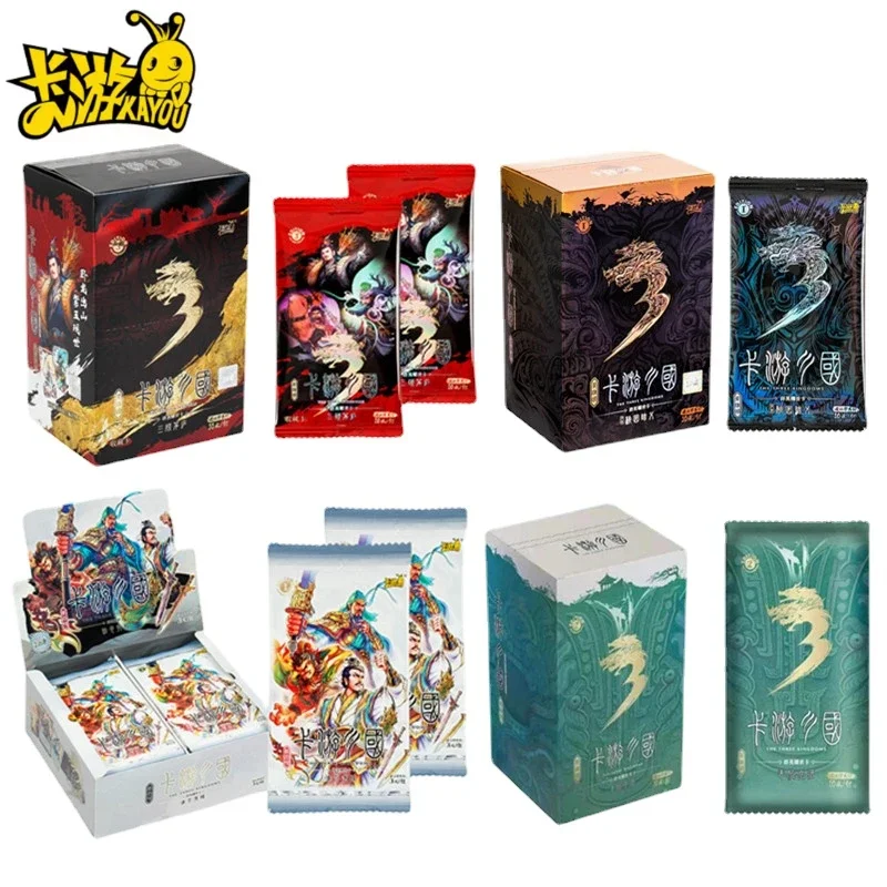 KAYOU Three Kingdoms Card Qun Ying Yao Shi Anime Cartoon Rare Limited Game Hot Stamping Collection Card Toys For Children's Gift