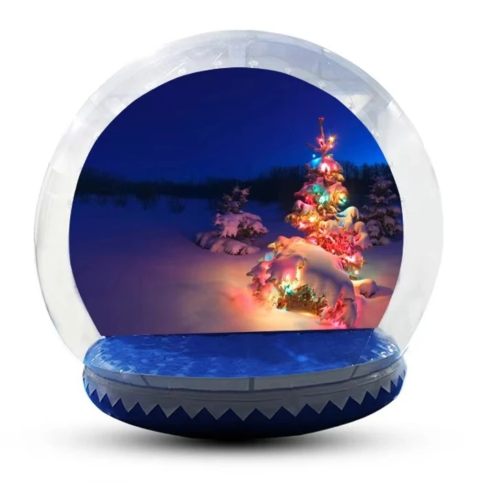 Attractive Christmas Inflatable Giant Snowballs Human-sized Snowballs Blow giant inflatable snowballs with blowing snow