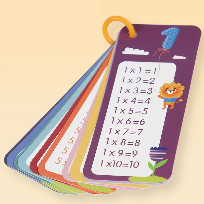 Tablero de multiplicación Montessori 99, ayuda para enseñanza de matemáticas, juego de mesa de división de multiplicación, juguetes educativos para edades tempranas para niños