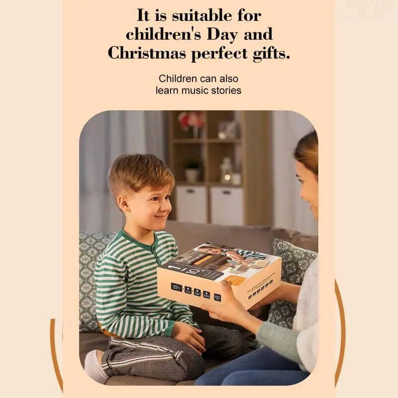 Kids Audio Player Audio Player With 96Cards Gramophone Portable Story Player Interactive Kids Toys Preschool Educational Toys