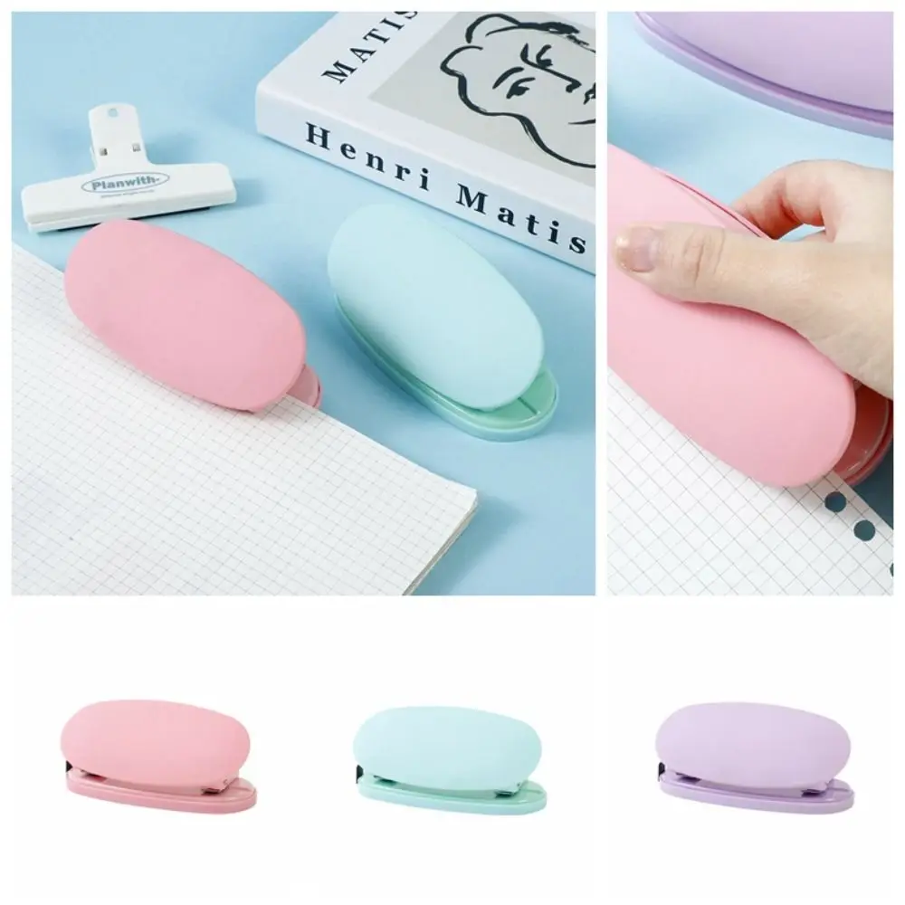 Portable With Measure Scale 2-hole Paper Punch Double Holes Manual Binding DIY Hole Punch 6cm Binding Teacher