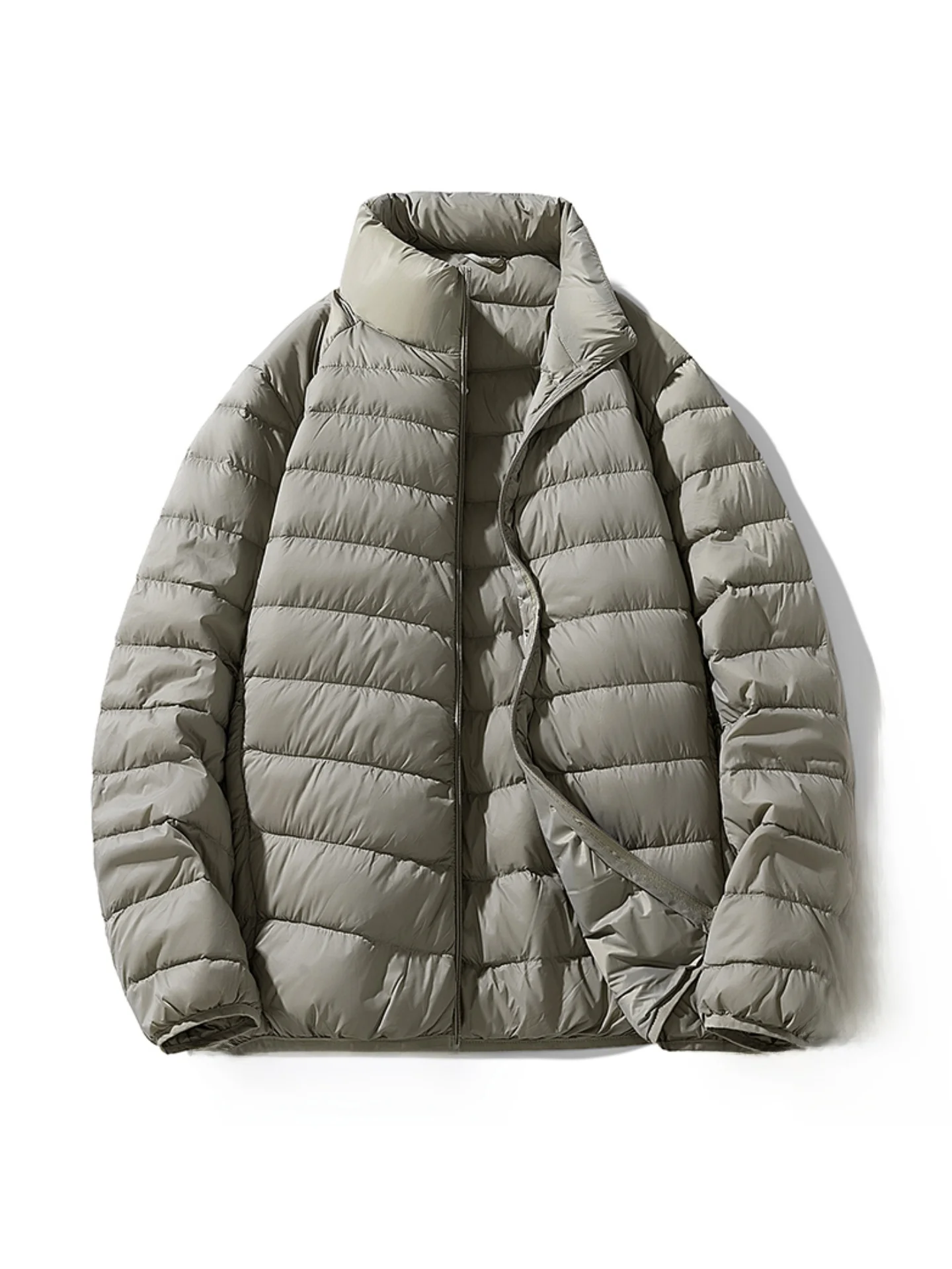 

Мужская зимняя легкая пуховая куртка с воротником-стойкой 2025 года: новая модель, легкая, утепленная, морозостойкая верхняя одежда в повседневном стиле