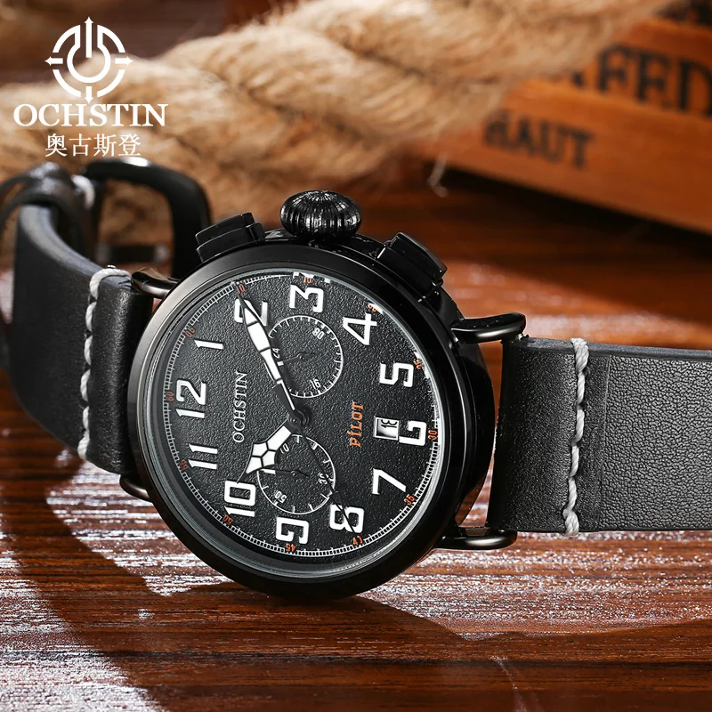 Ochstin 2024 New Fashionable and Gorgeous Style Original Multi functional Quartz Movement Waterproof Watch Men\'s Quartz Watch