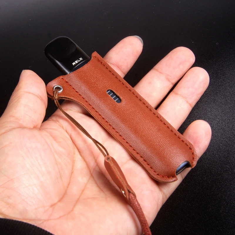 Anti-lost Lanyards Pen Rope Leather Cover Holster for Relx Phantom Device