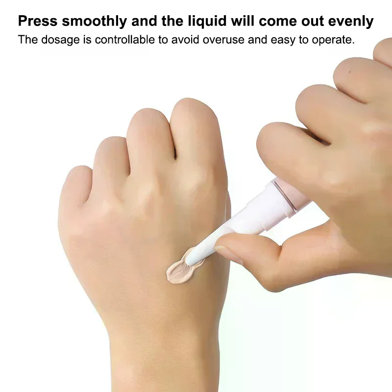 

5/10/15ml Clear Foundation Dispenser Bottle Portable Travel Essence Sample Container Airless Vacuum Eye Gel Cream Empty Tubes