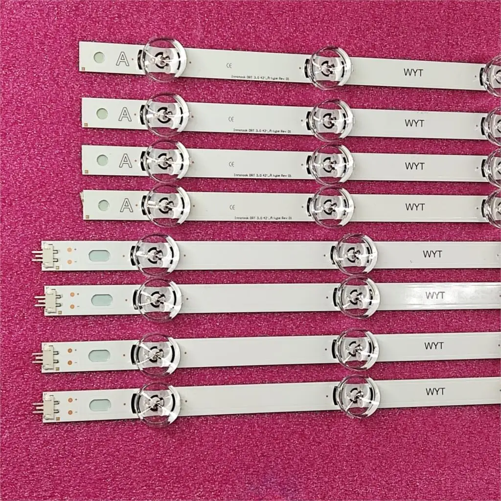 8 PCS/set LED backlight strip bar for  LC420DUE 42LB3910 42LF620V INNOTEK DRT 3.0 42 inch A B 6916L-1709A 6916L-1710A