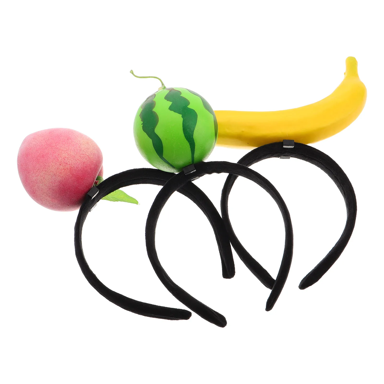 

3 Pcs Funny Fruit Headb Watermelon Hair Claw Clip Realistic Resin Cartoon Accessories Fruit Hairb