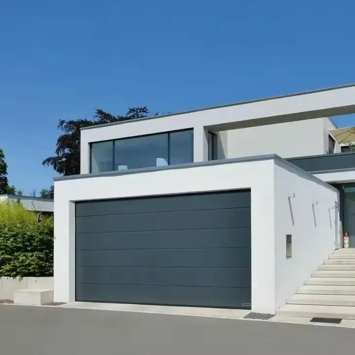 Made in China High Quality and Cost Effective Garage Door Modern Aluminum Alloy Garage Door Wear Resistant Finished Garage Door