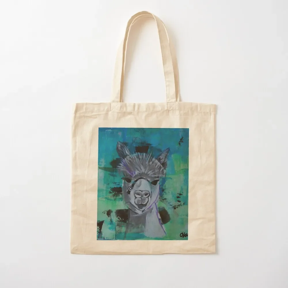 

Llama o Tote Bag Canvas Canvas shoulder bag shopping trolley bag