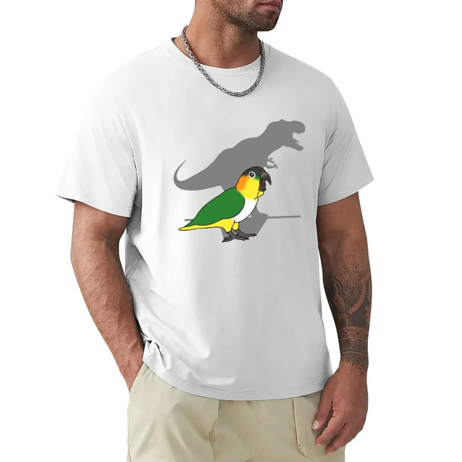 summer tops sports fans mens t shirt graphic t-rex black headed caique T-Shirt 2024 new arrival hot summer clothes manga style