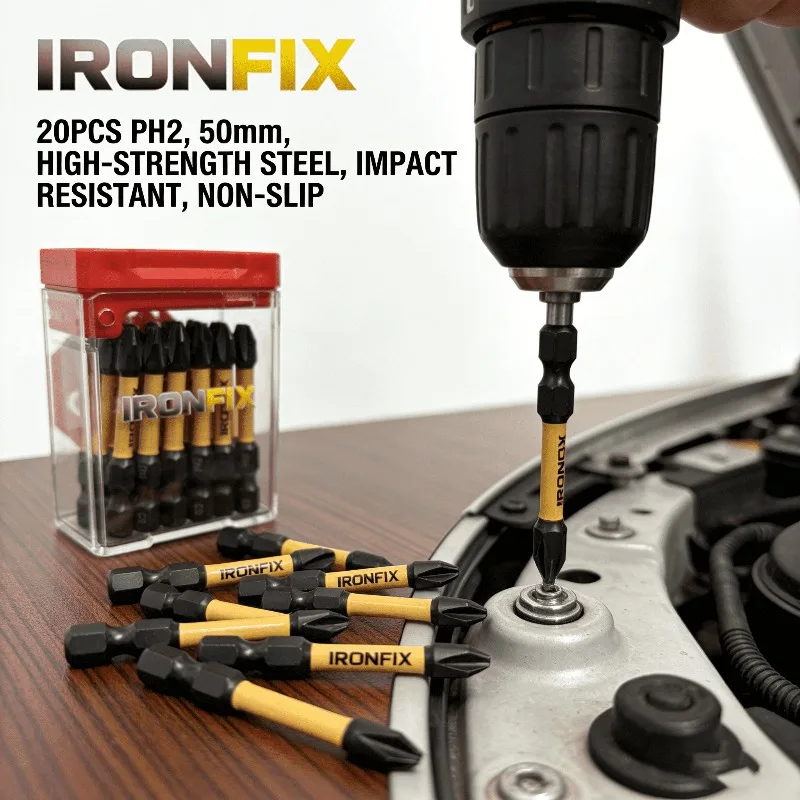 Durable 20pcs PH2 Screwdriver Bits In Box High Hardness S2 Steel Magnetic Tip For Electric Screwdriver Drill Bit Set Hardware - view 3