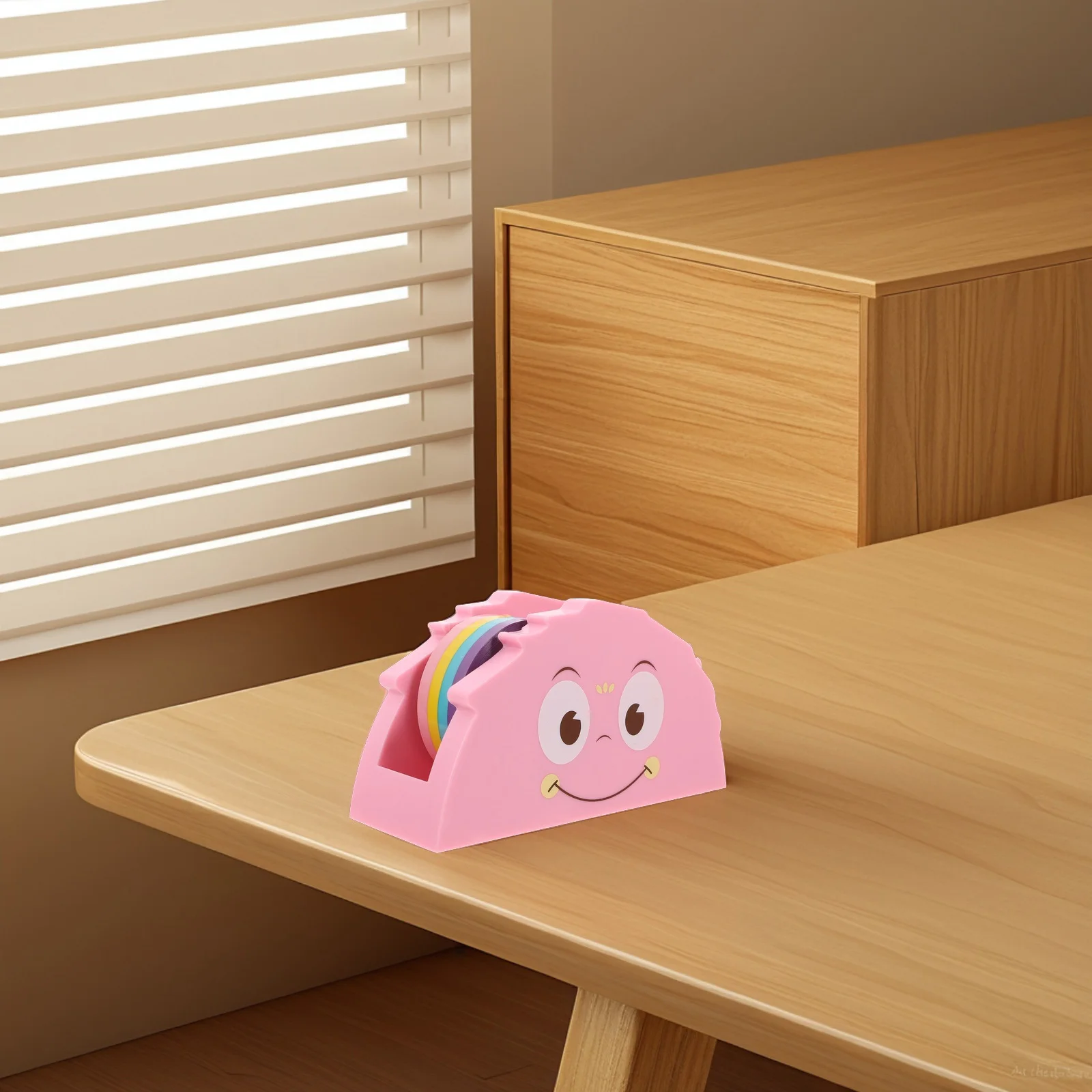 1Set Small Animal-Shaped Tape Dispenser for Kids School Office Desk Fun Novelty Holder Washi Tape Storage Portable Refillable