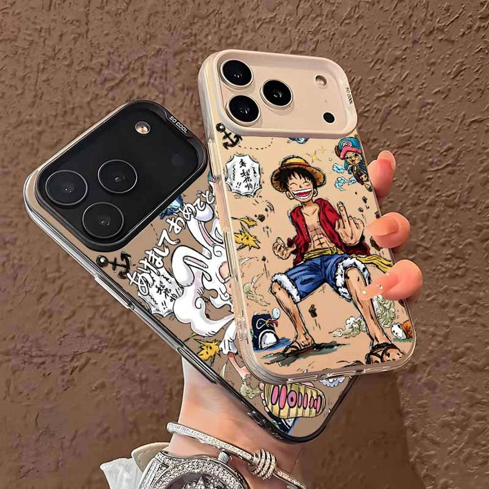 One Piece Anime für Apple iPhone 17 16E 16 15 14 13 12 mini Pro Max Plus Bunte Hülle Funda Silikon Weiche Capa Handyhülle