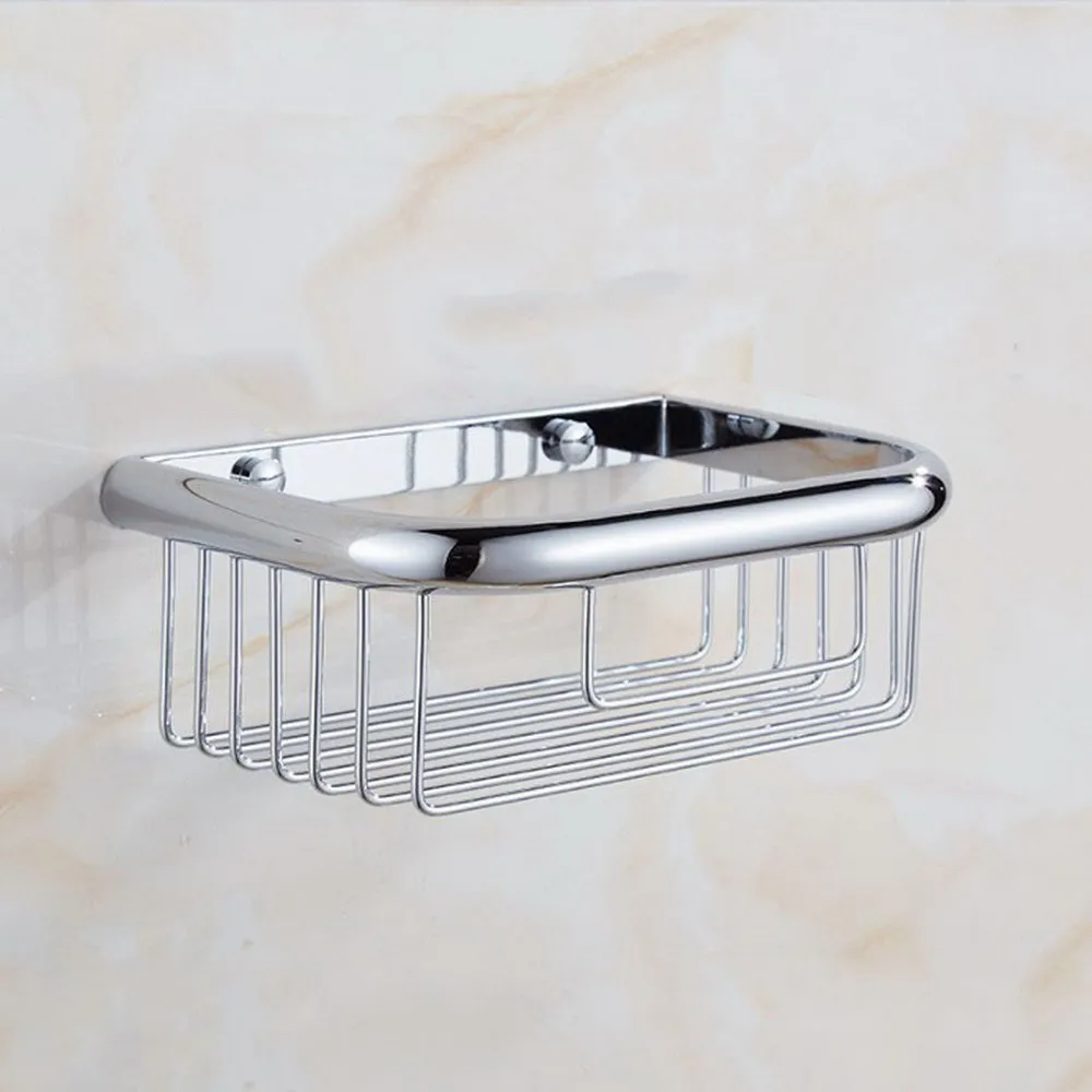 

Polished Chrome Wall Mounted Shower Caddy Basket Bathroom Cosmetic Shelf Storage/Rack aba538